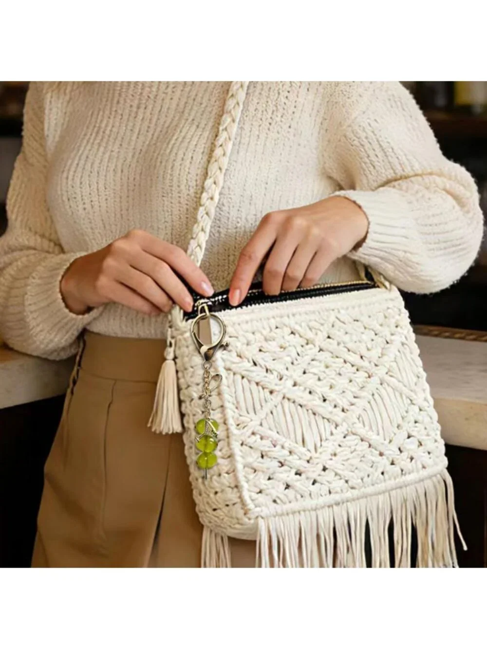 Chic Keychains for Women | Golf, Olive, Bald Eagle & Espresso Martini Purse - Picture 5 of 7